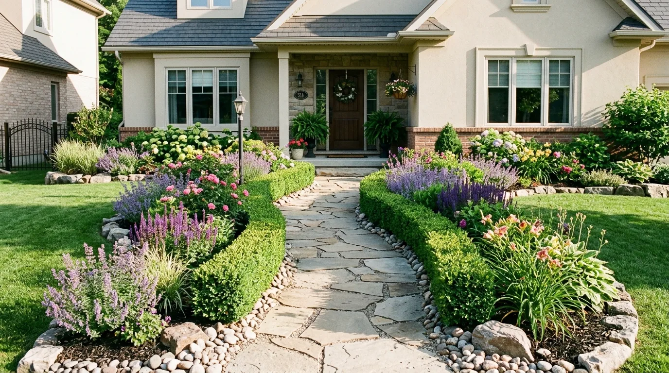 Front Garden With One Strong Focal Feature